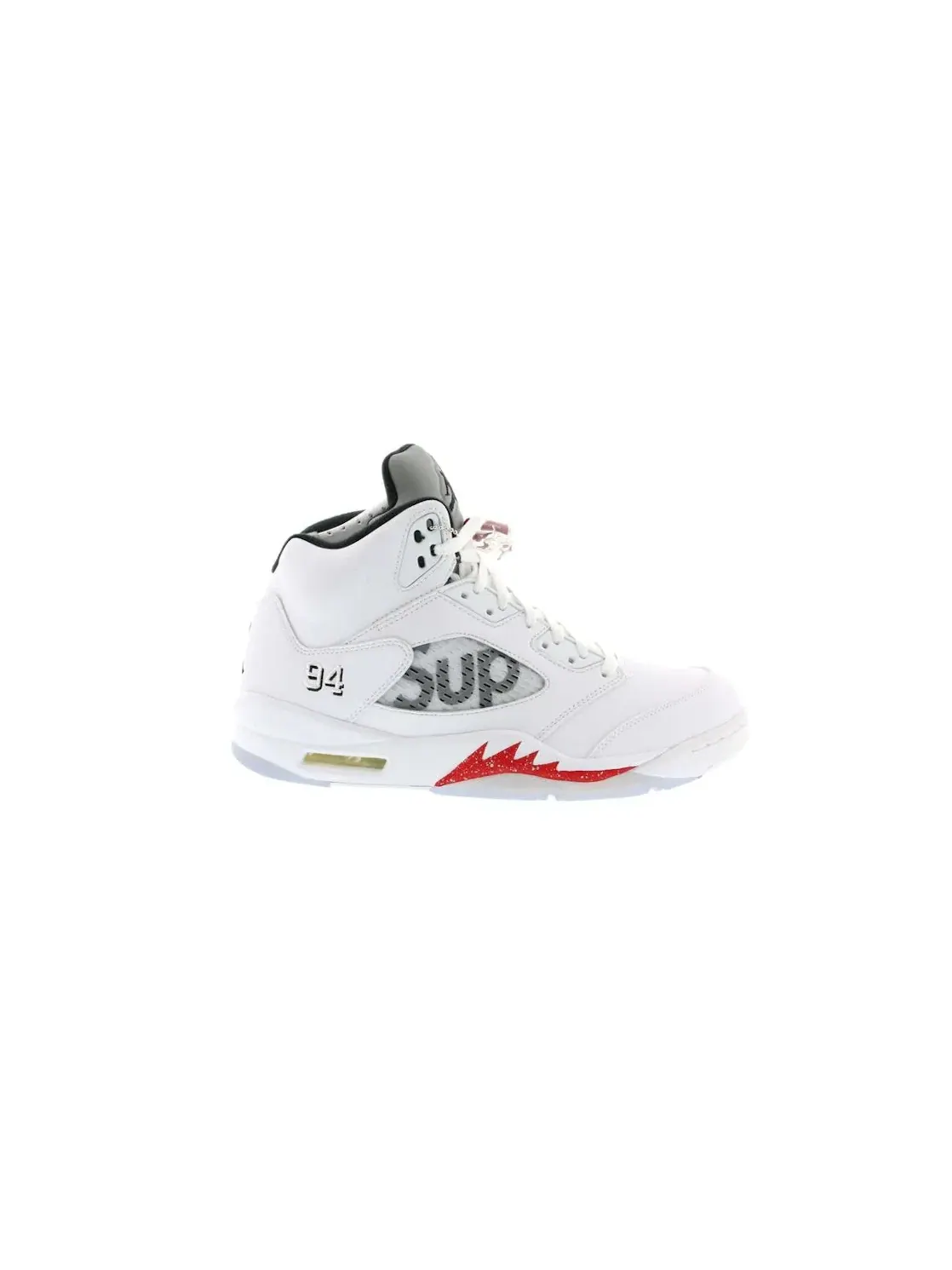 Мужские кроссовки Lifestyle с принтом Jordan 5 Retro Supreme — изображение 1 из 4, белый/красный-черный