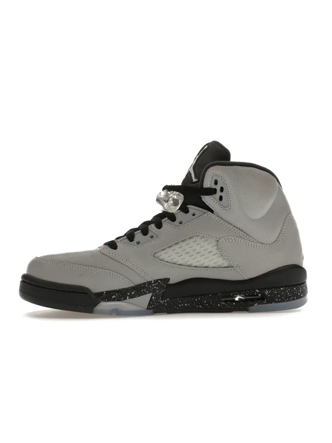 Детские кроссовки Lifestyle с нубуком Jordan 5 Retro — изображение 3 из 4, серый/черный