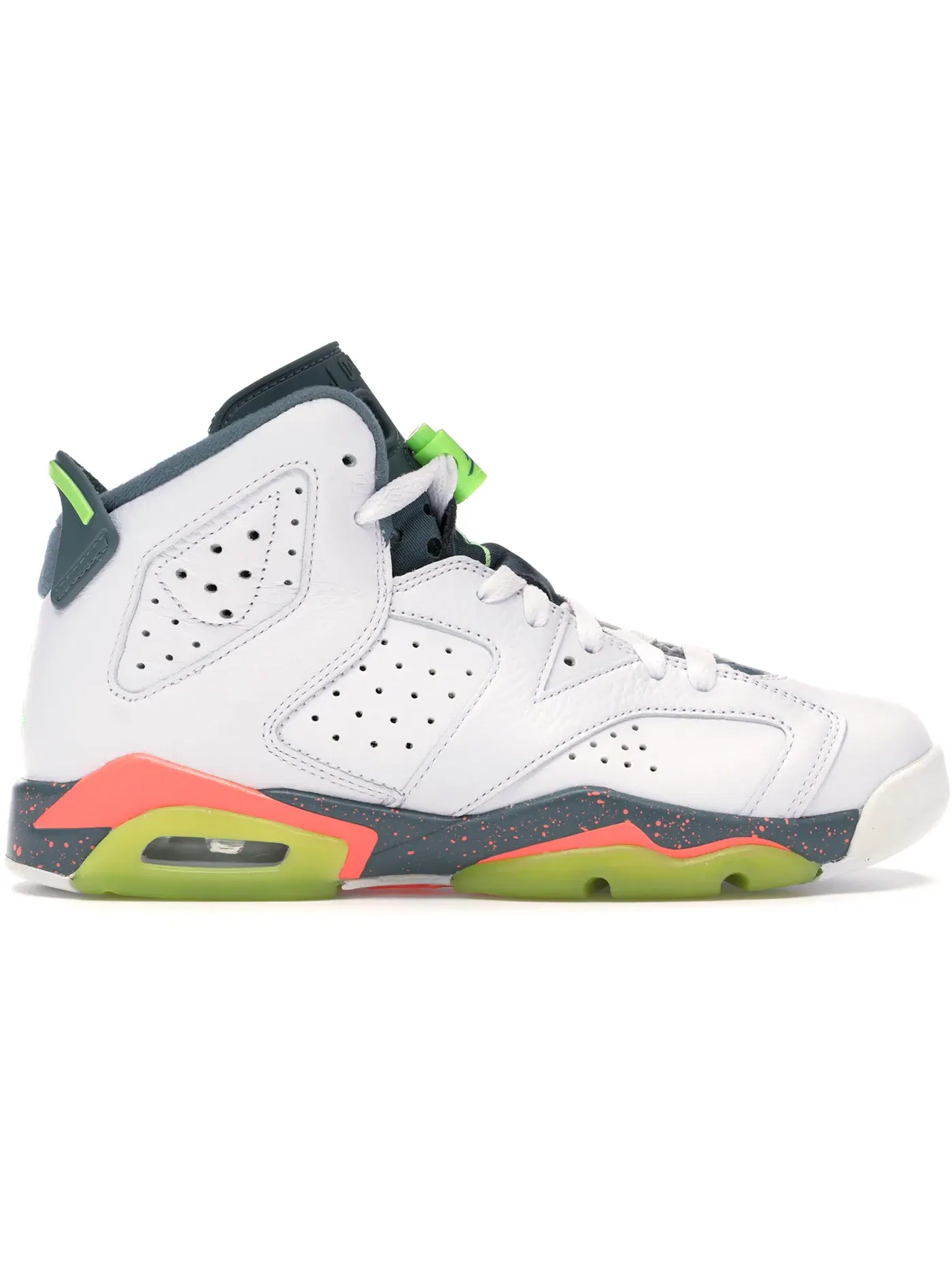 Детские кроссовки Lifestyle Jordan 6 Retro Jordan — изображение 1 из 1, белый/зеленый--яркий