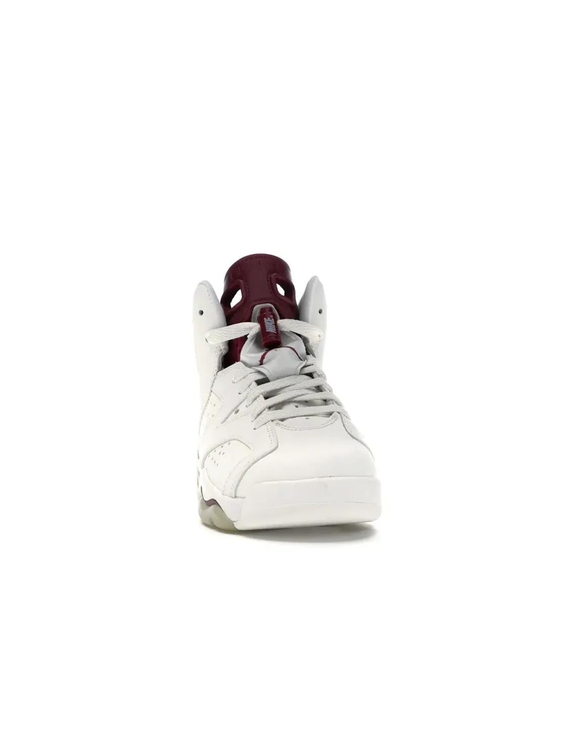 Детские кроссовки Lifestyle с цветовой гаммой Off White/New Maroon Jordan 6 Retro — изображение 2 из 4, белый