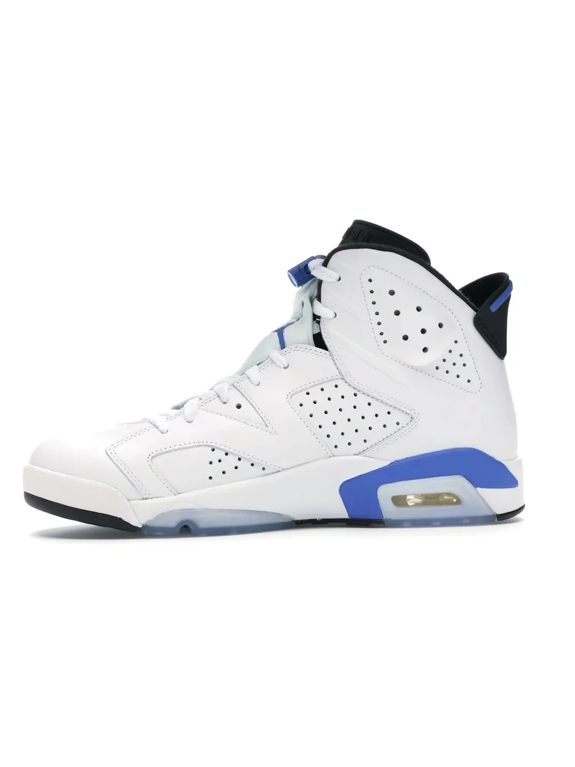 Мужские кроссовки с перфорацией Air Jordan 6 Retro Jordan — изображение 3 из 4, белый синий черный