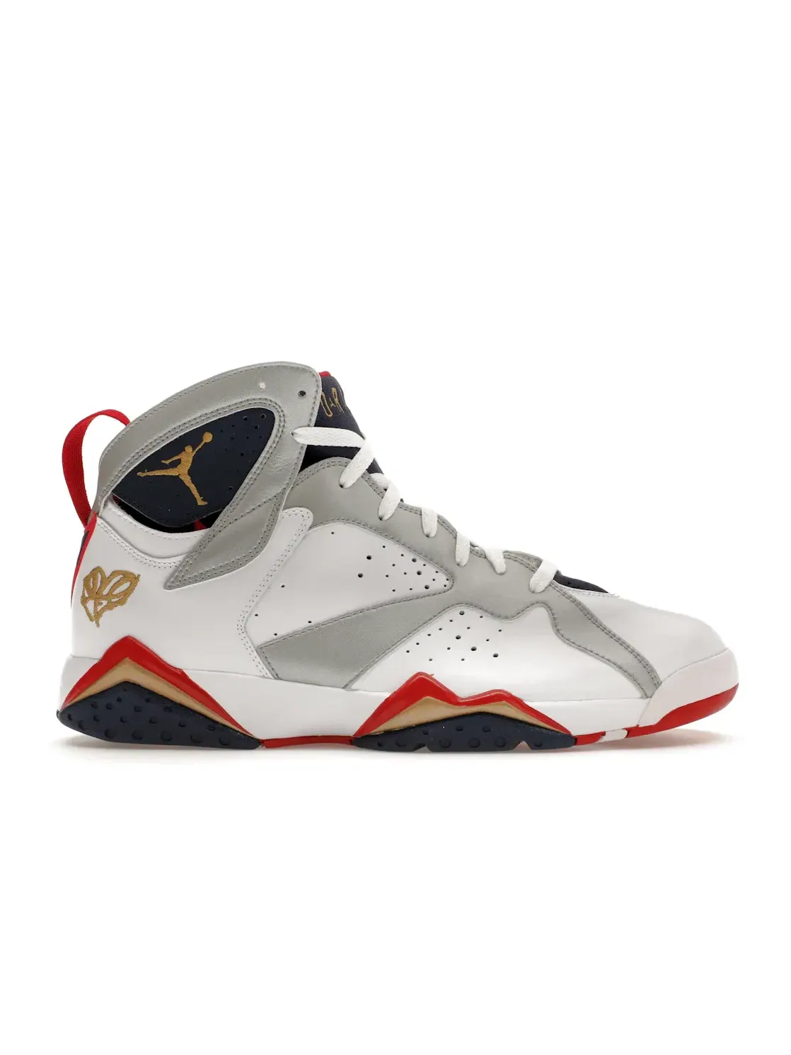 Мужские кроссовки с принтом Jordan 7 Retro Jordan — изображение 1 из 4, белый/красный-золотистый