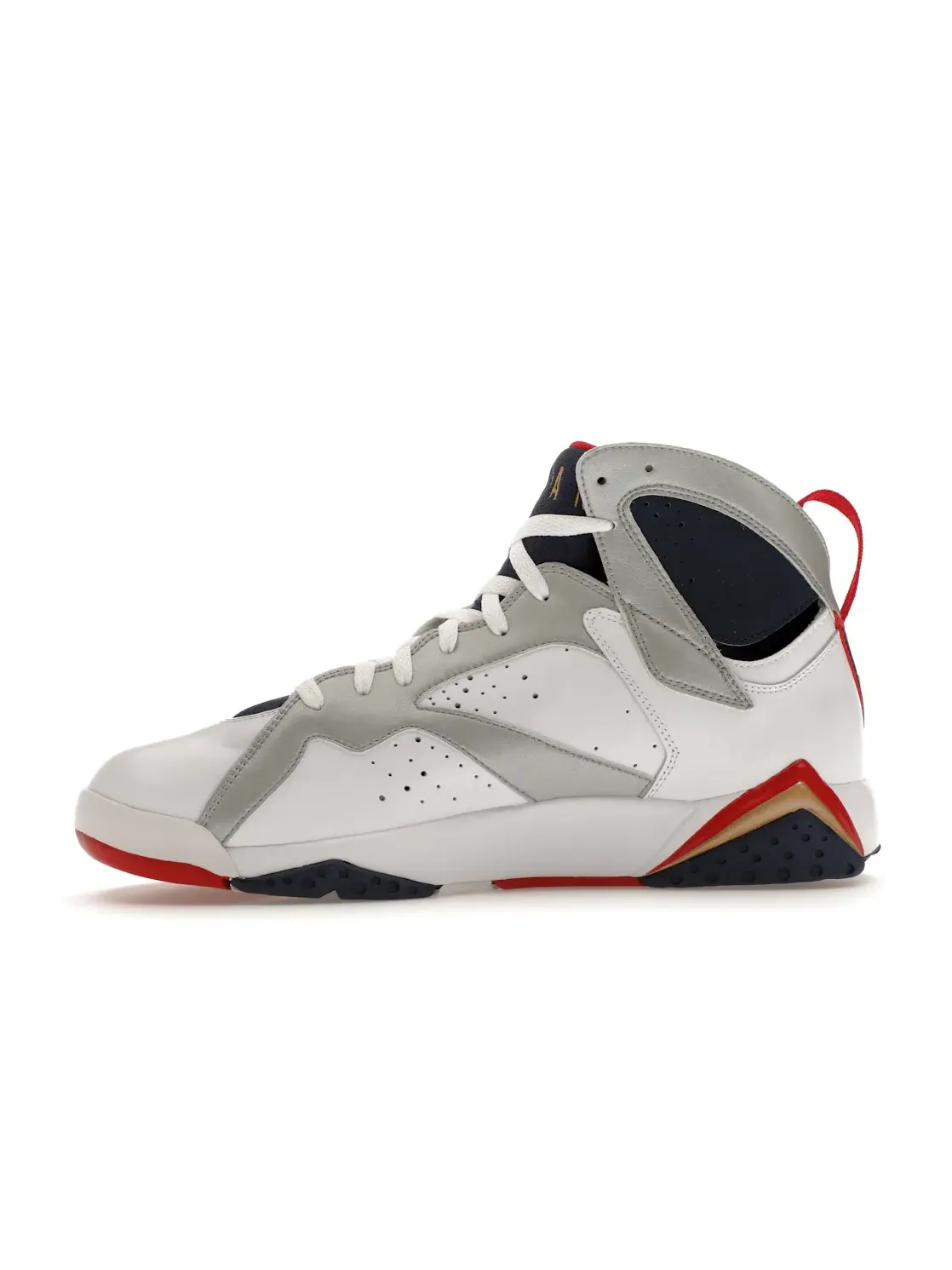 Мужские кроссовки с принтом Jordan 7 Retro Jordan — изображение 3 из 4, белый/красный-золотистый