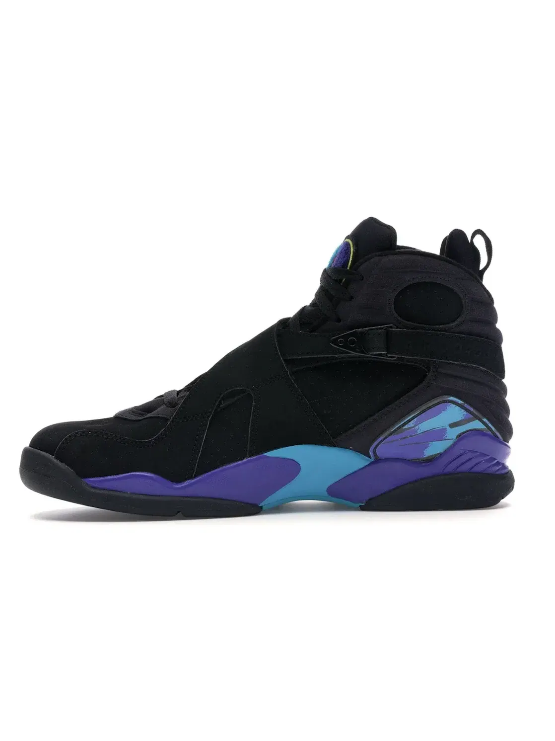 Мужские кроссовки с ремешками Jordan 8 Retro Jordan — изображение 3 из 4, черный/яркий-голубой