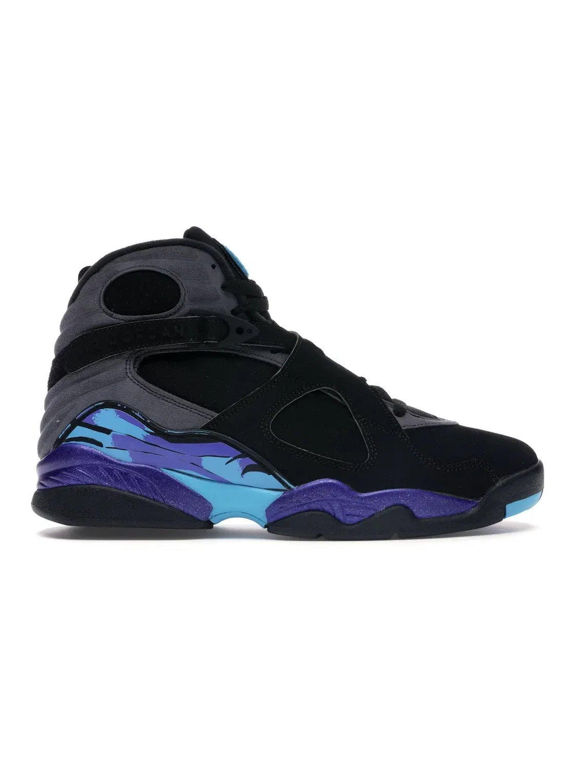 Мужские кроссовки с принтом Jordan 8 Retro Jordan — изображение 1 из 4, черный/яркий-голубой