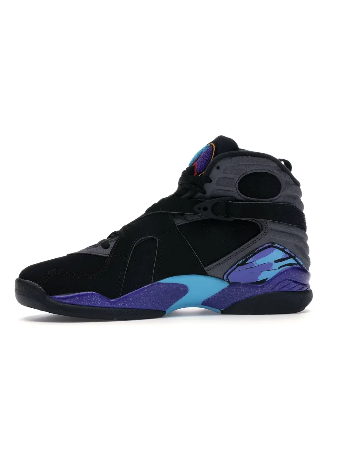 Мужские кроссовки с принтом Jordan 8 Retro Jordan — изображение 3 из 4, черный/яркий-голубой