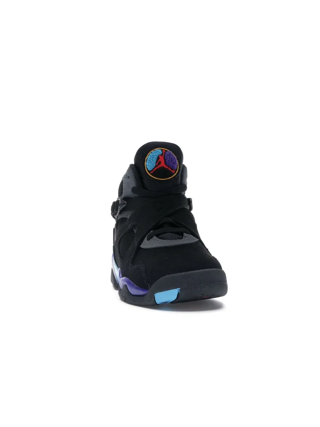 Детские кроссовки Lifestyle с контрастными акцентами Jordan 8 Retro Jordan — изображение 2 из 4, черный/яркий-голубой