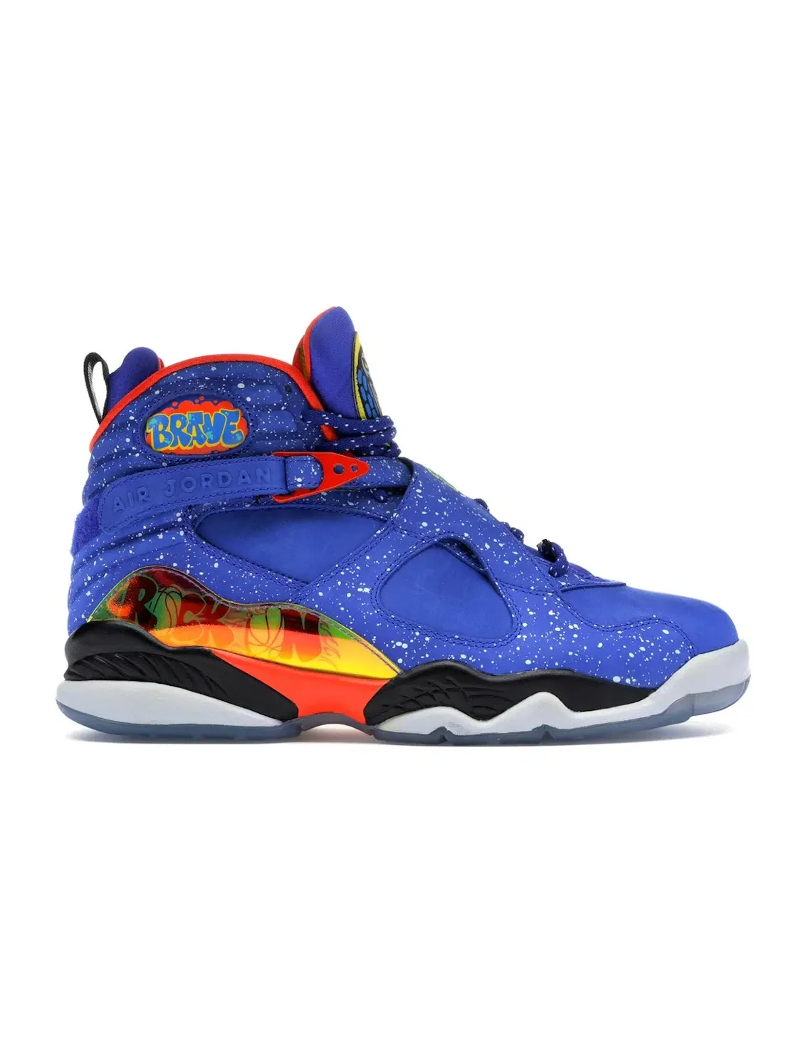 Мужские кроссовки с высокой посадкой Jordan 8 Retro Jordan — изображение 1 из 4, синий оранжевый черный