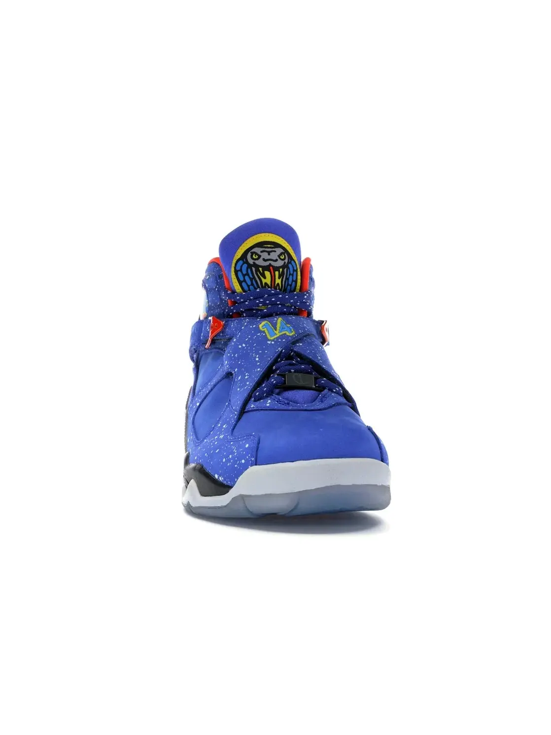 Мужские кроссовки с высокой посадкой Jordan 8 Retro Jordan — изображение 2 из 4, синий оранжевый черный