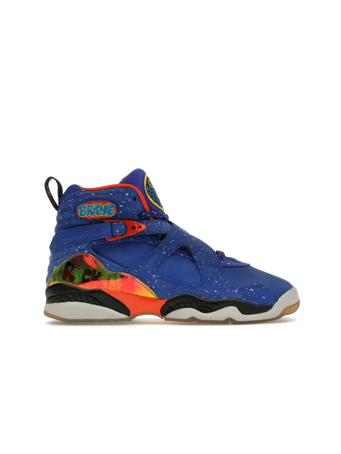 Детские кроссовки Lifestyle Jordan 8 Retro Jordan — изображение 1 из 4, синий/оранжевый-черный