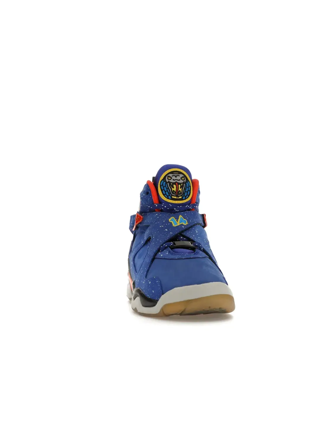 Детские кроссовки Lifestyle Jordan 8 Retro Jordan — изображение 2 из 4, синий/оранжевый-черный