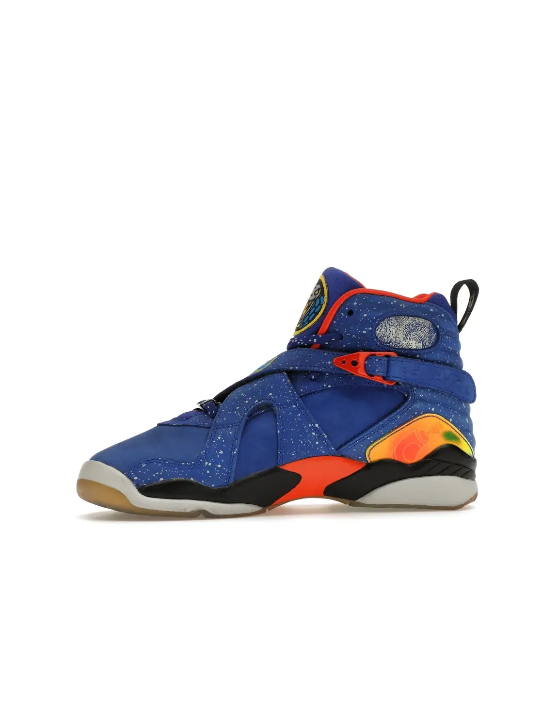 Детские кроссовки Lifestyle Jordan 8 Retro Jordan — изображение 3 из 4, синий/оранжевый-черный