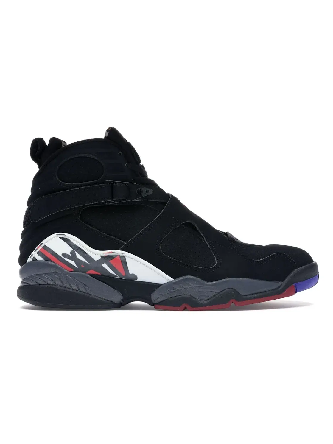 Мужские кроссовки с ремешками Jordan 8 Retro Jordan — изображение 1 из 4, черный/красный-белый