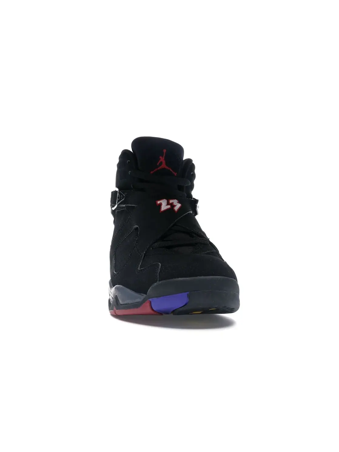 Мужские кроссовки с ремешками Jordan 8 Retro Jordan — изображение 2 из 4, черный/красный-белый