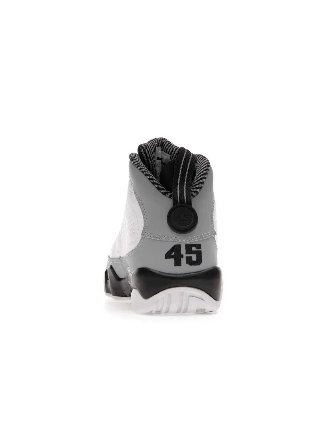 Детские кроссовки для мальчиков с повседневным стилем Jordan 9 Retro Jordan — изображение 4 из 4, белый/черный-серый