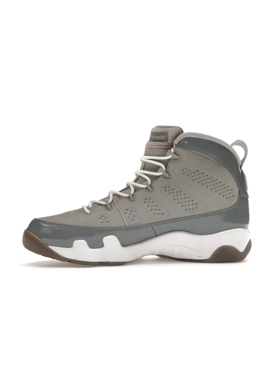 Мужские кроссовки Lifestyle с замшевым верхом Jordan 9 Retro — изображение 3 из 4, серый/белый-серый