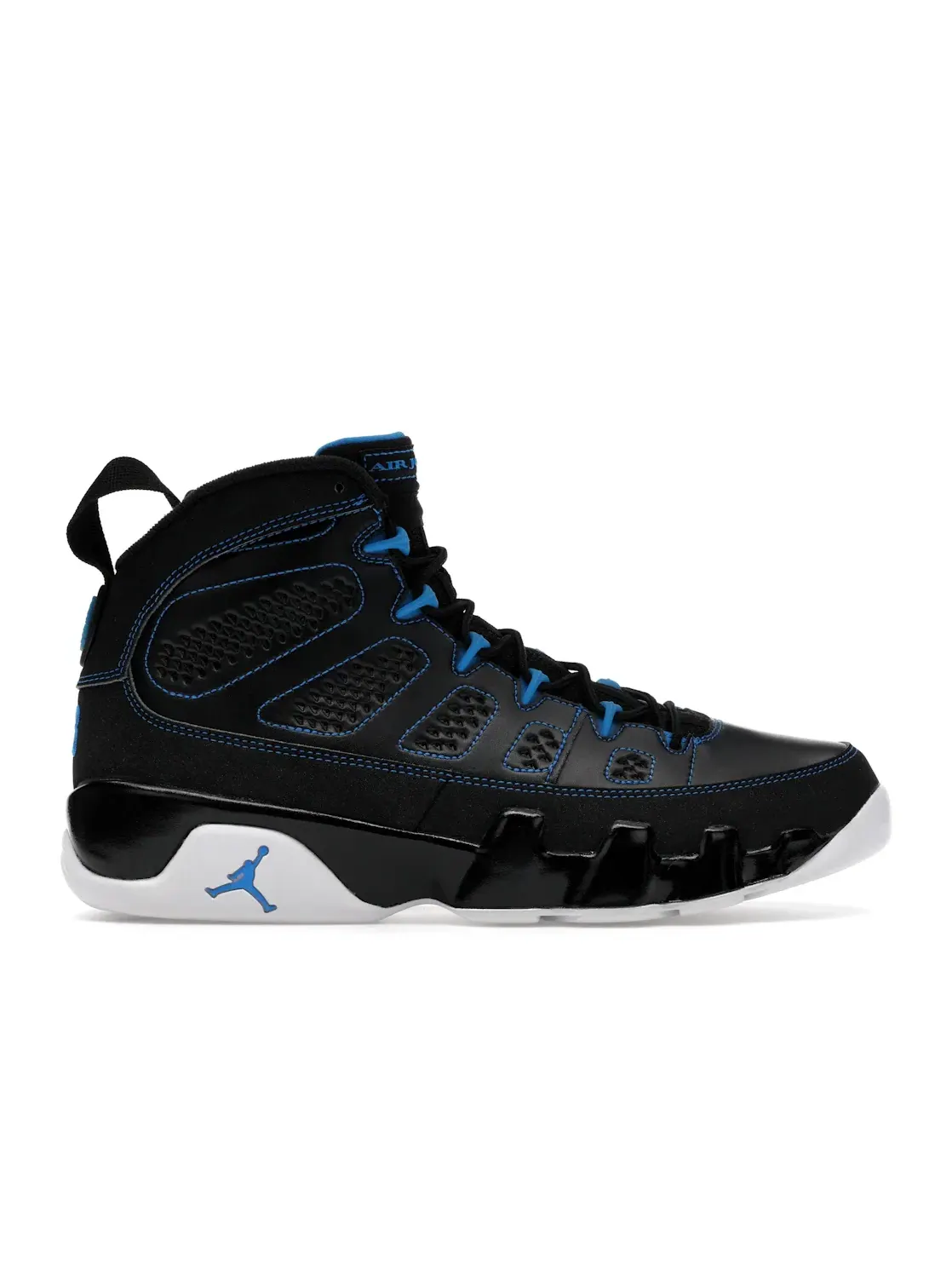 Мужские кроссовки Lifestyle с синтетической кожи Jordan 9 Retro Jordan — изображение 1 из 4, черный/синий-белый