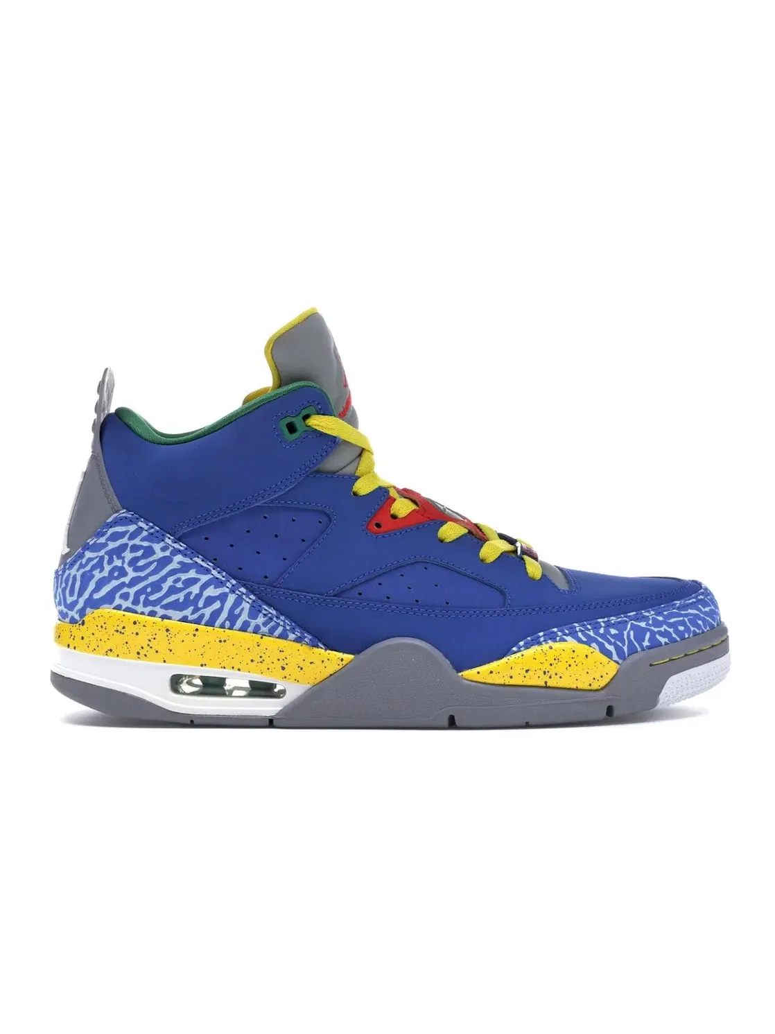 Мужские кроссовки Lifestyle с принтом Jordan Son of Mars Low — изображение 1 из 4, желтый-серый-зеленый