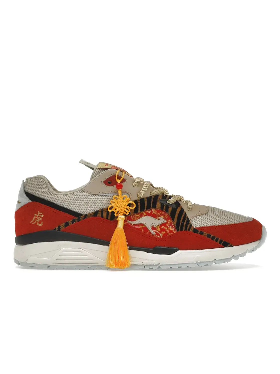 Мужские кроссовки Lifestyle KangaROOS Runaway Roos — изображение 1 из 4, бежевый/красный