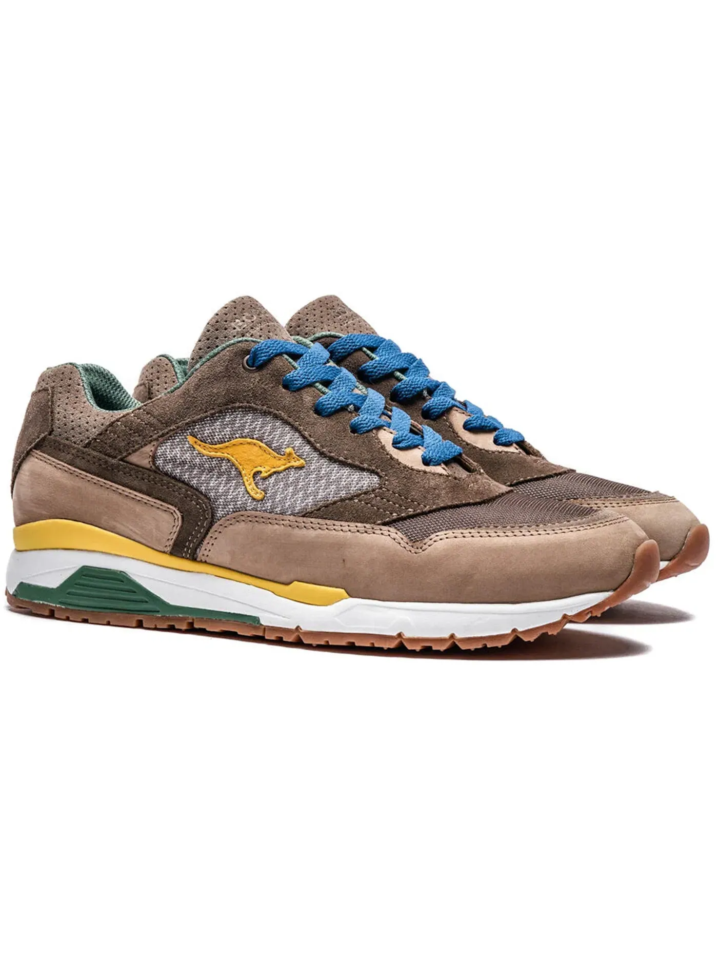 Мужские кроссовки Lifestyle KangaROOS Ultimate KangaROOS — изображение 2 из 3, коричневый/желтый/синий