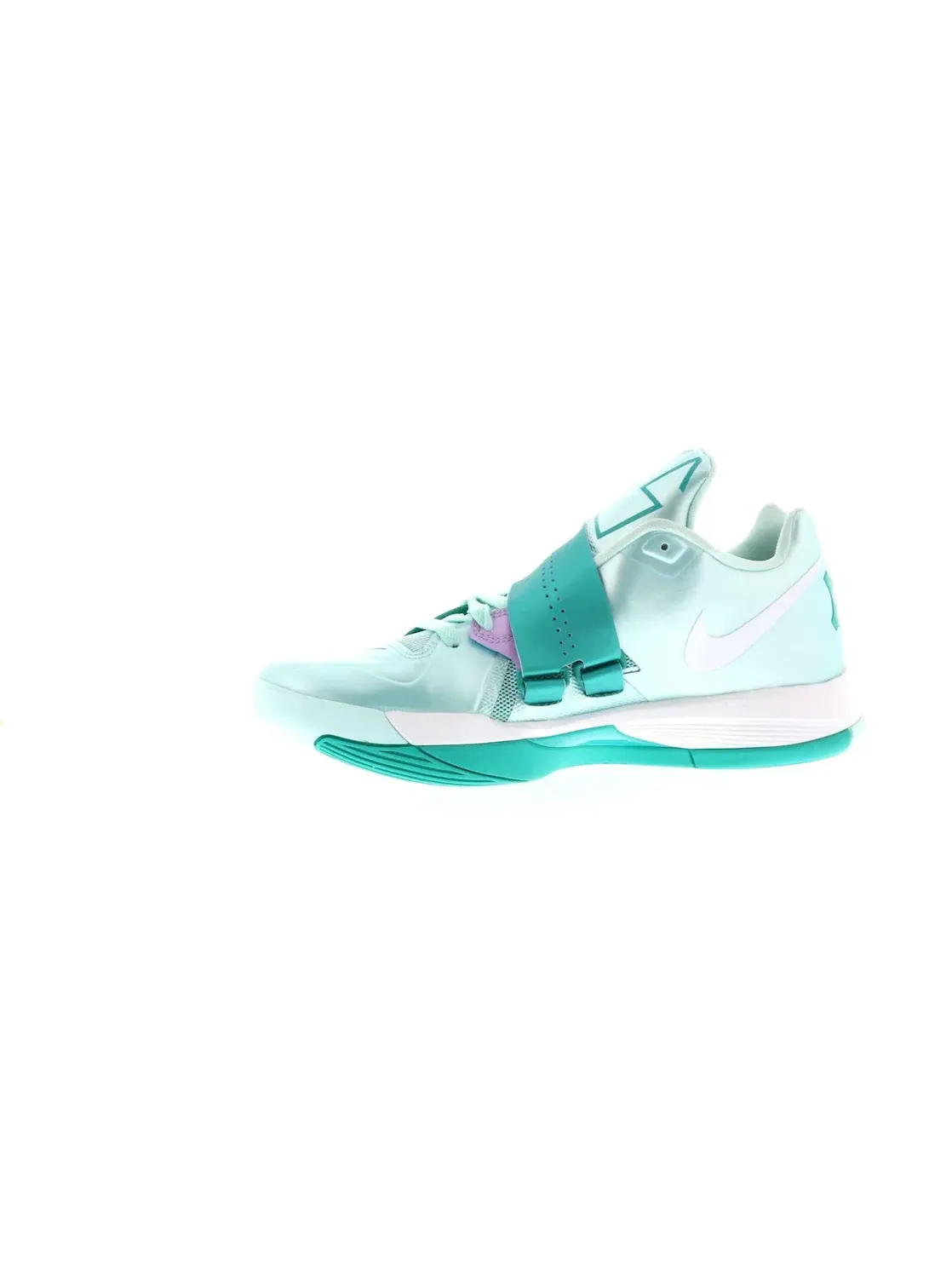 Мужские кроссовки для баскетбола Nike KD 4 — изображение 3 из 4, белый-зеленый