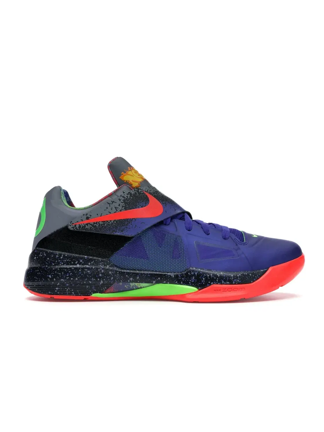 Мужские баскетбольные кроссовки с ремешком Nike KD 4 Nerf — изображение 1 из 4, яркий/черный