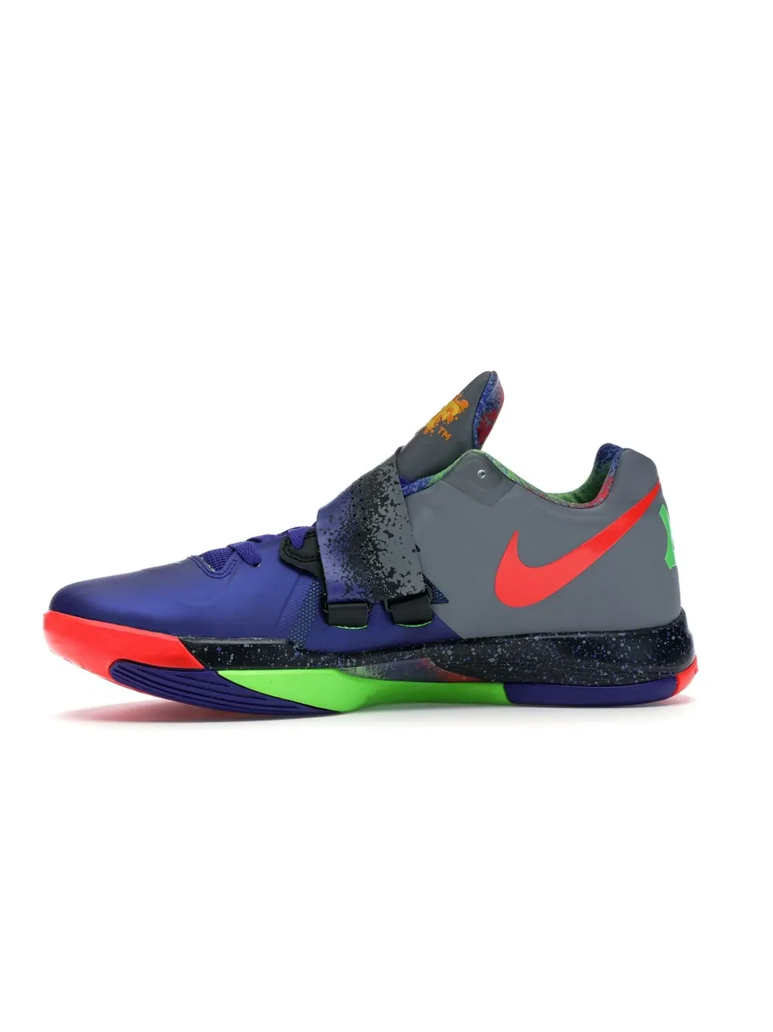 Мужские баскетбольные кроссовки с ремешком Nike KD 4 Nerf — изображение 3 из 4, яркий/черный