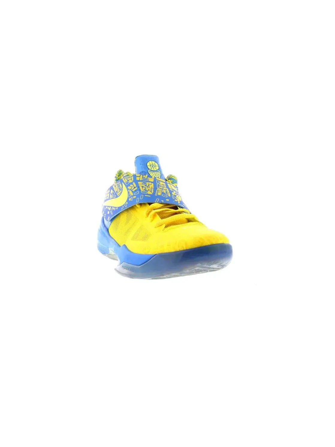 Мужские кроссовки для баскетбола Nike KD 4 — изображение 2 из 4, желтый/-синий