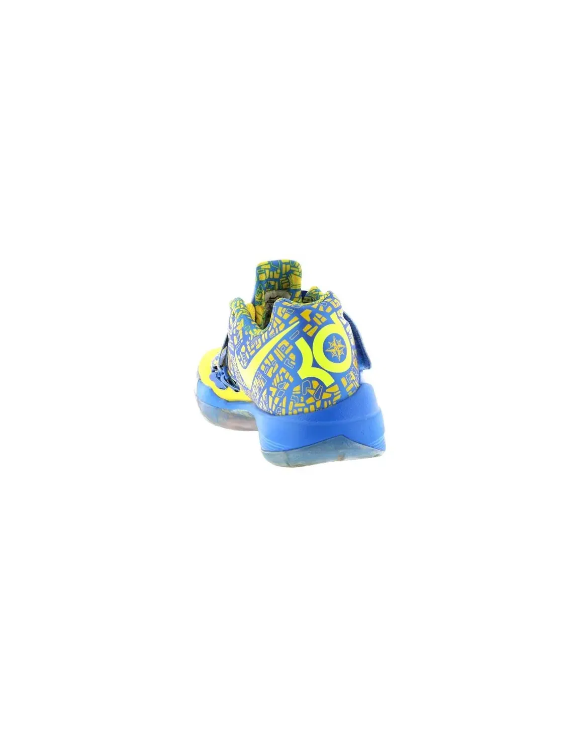 Мужские кроссовки для баскетбола Nike KD 4 — изображение 4 из 4, желтый/-синий