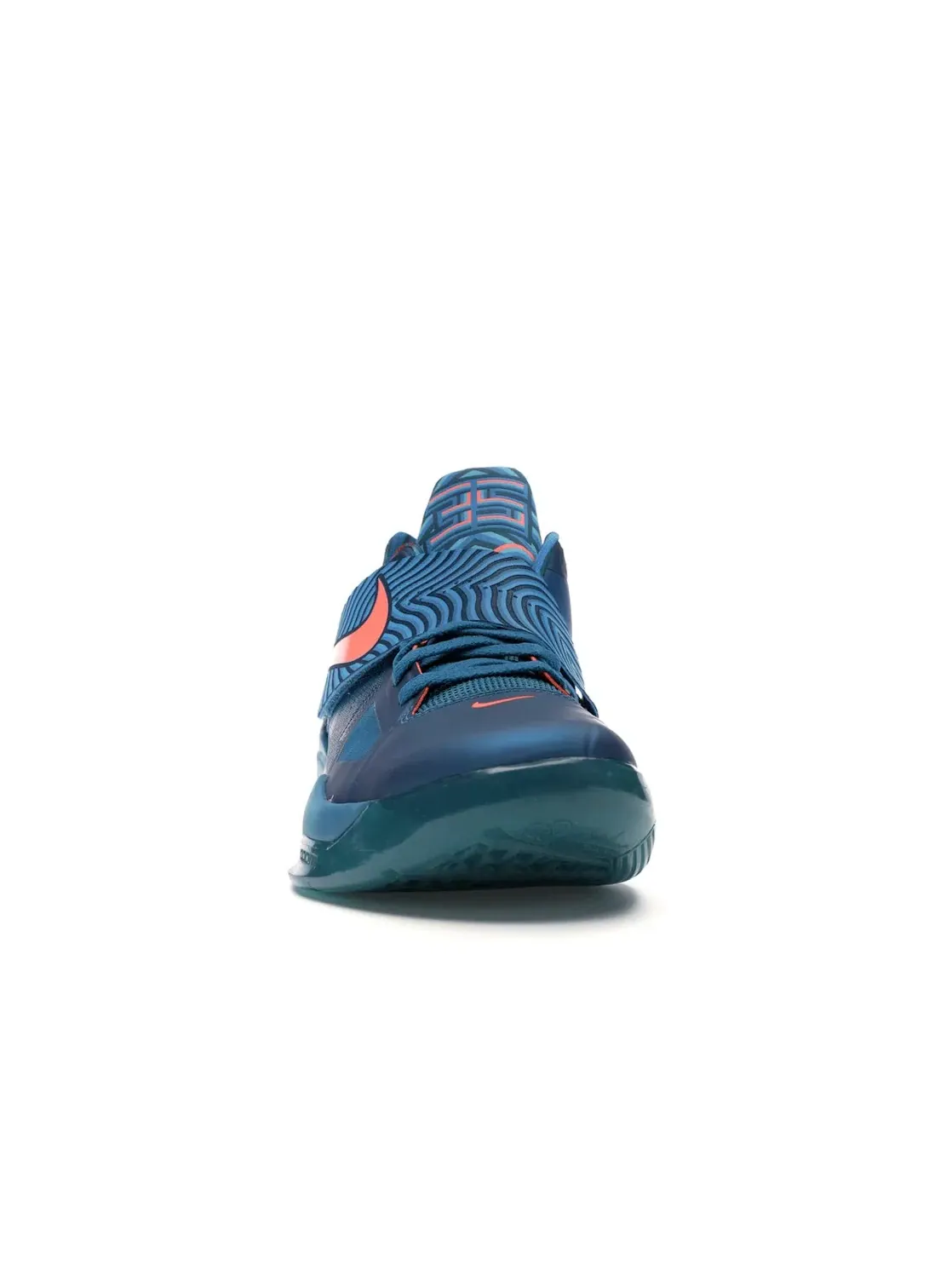 Мужские кроссовки с принтом Nike KD 4 — изображение 2 из 4, зеленый/темный-синий