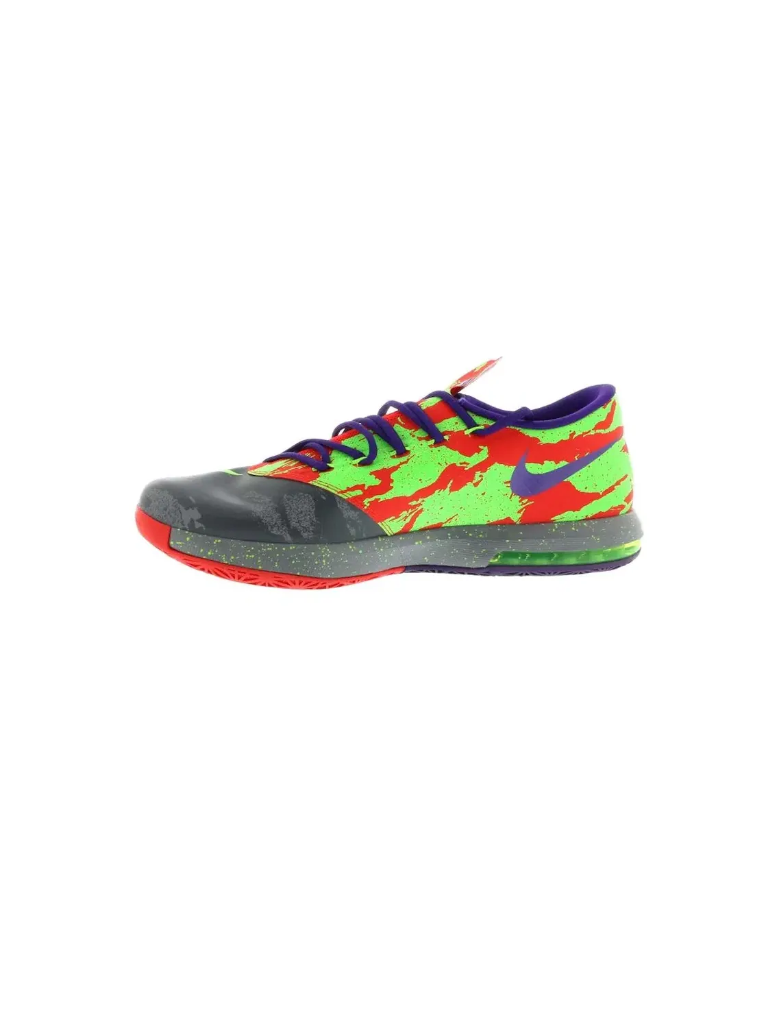 Мужские кроссовки с амортизацией Nike KD 6 Energy — изображение 3 из 4, серый/зеленый-яркий