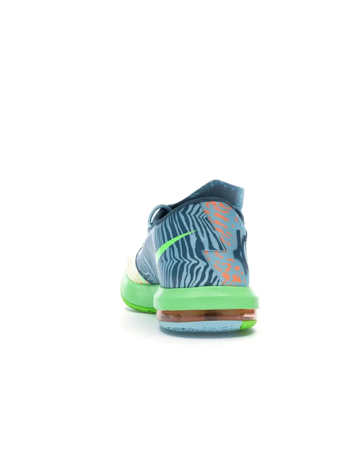 Мужские кроссовки для баскетбола Nike KD 6 — изображение 4 из 4, зеленый/-оранжевый