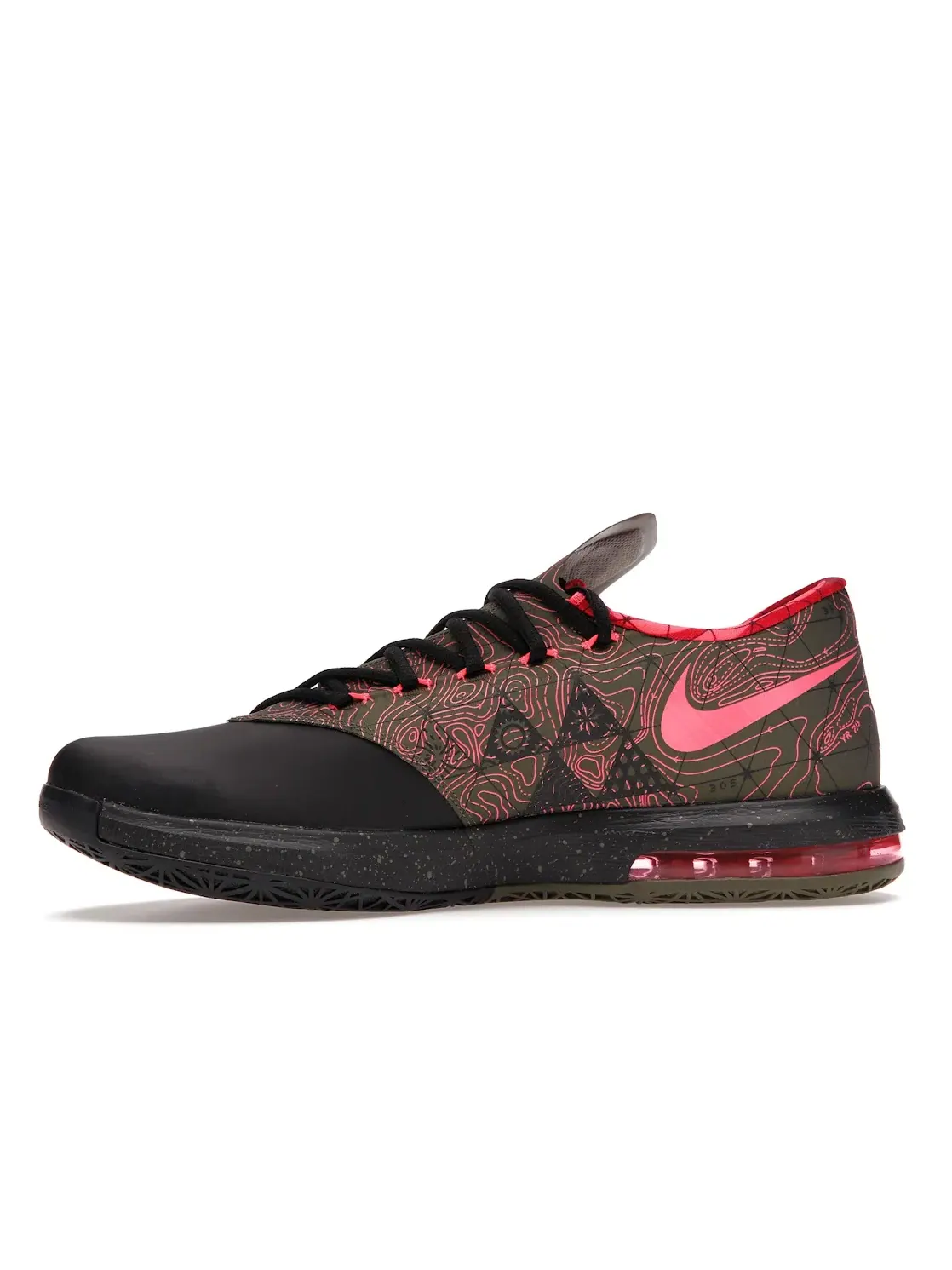 Мужские кроссовки с дизайном Meteorology Nike KD 6 — изображение 3 из 4, черный/красный