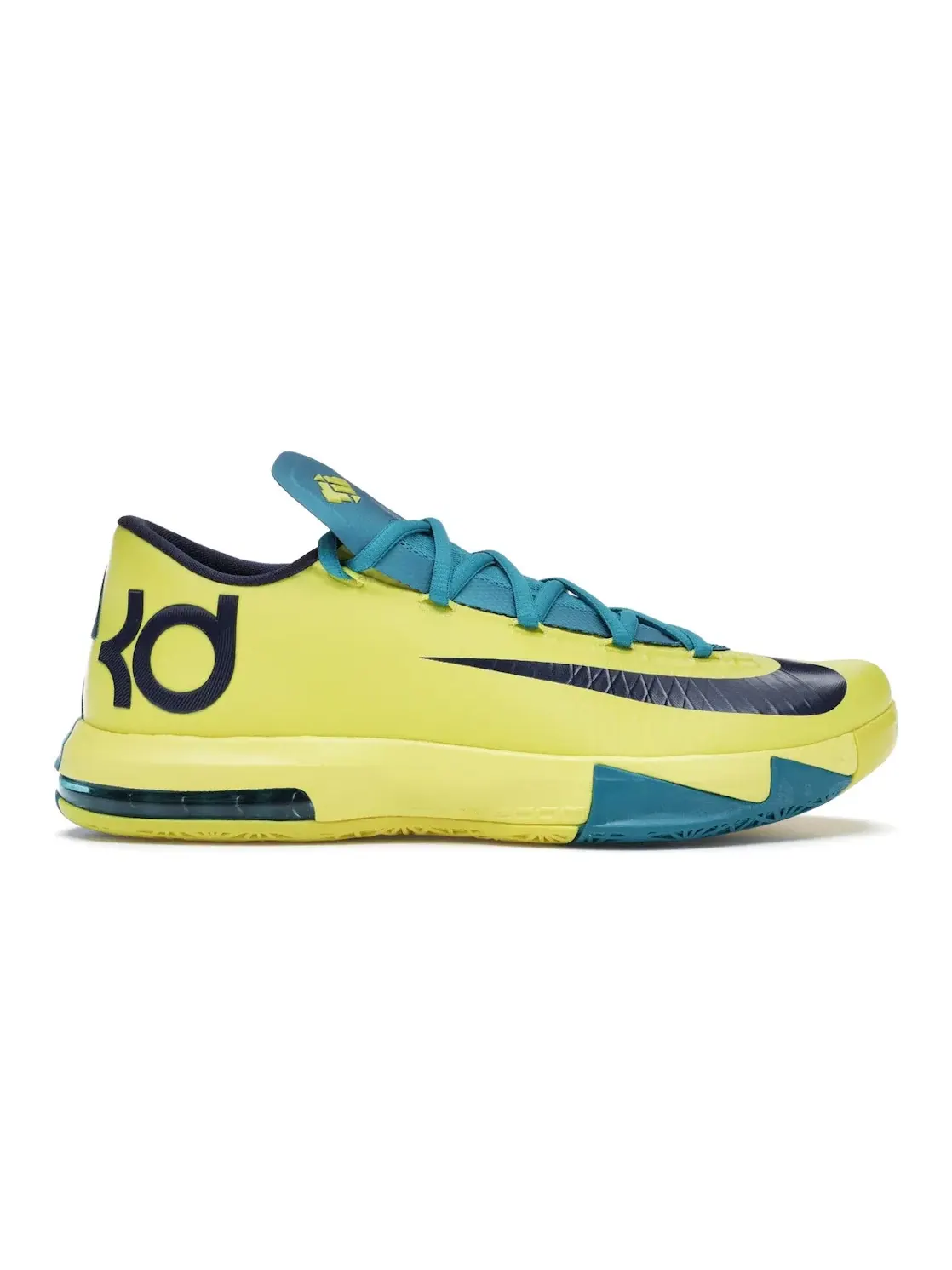 Мужские кроссовки для баскетбола Nike KD 6 — изображение 1 из 4, желтый/темно-синий
