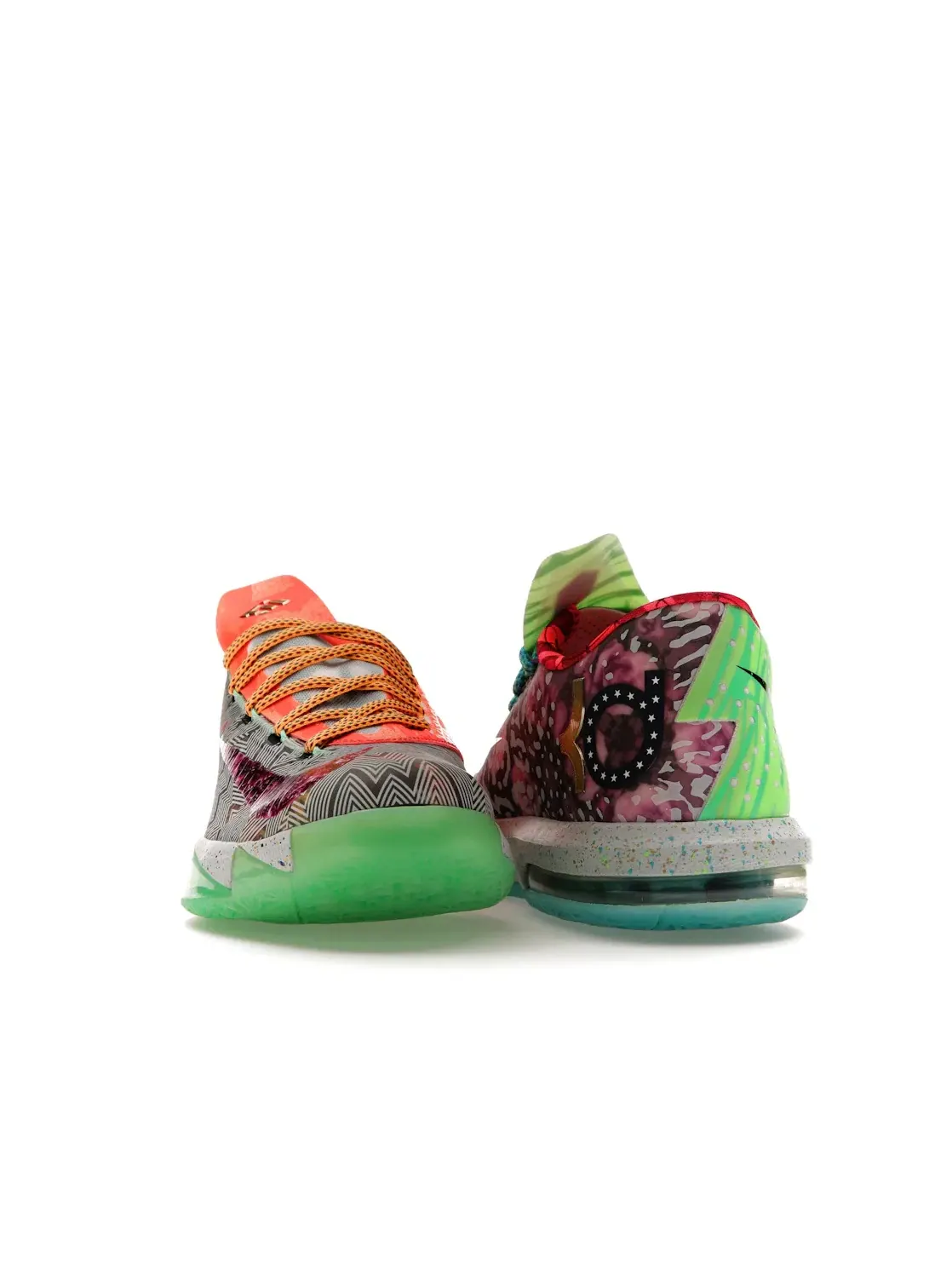 Мужские баскетбольные кроссовки с миксом дизайнов Nike KD 6 What The KD Nike — изображение 2 из 4, фиолетовый/оранжевый