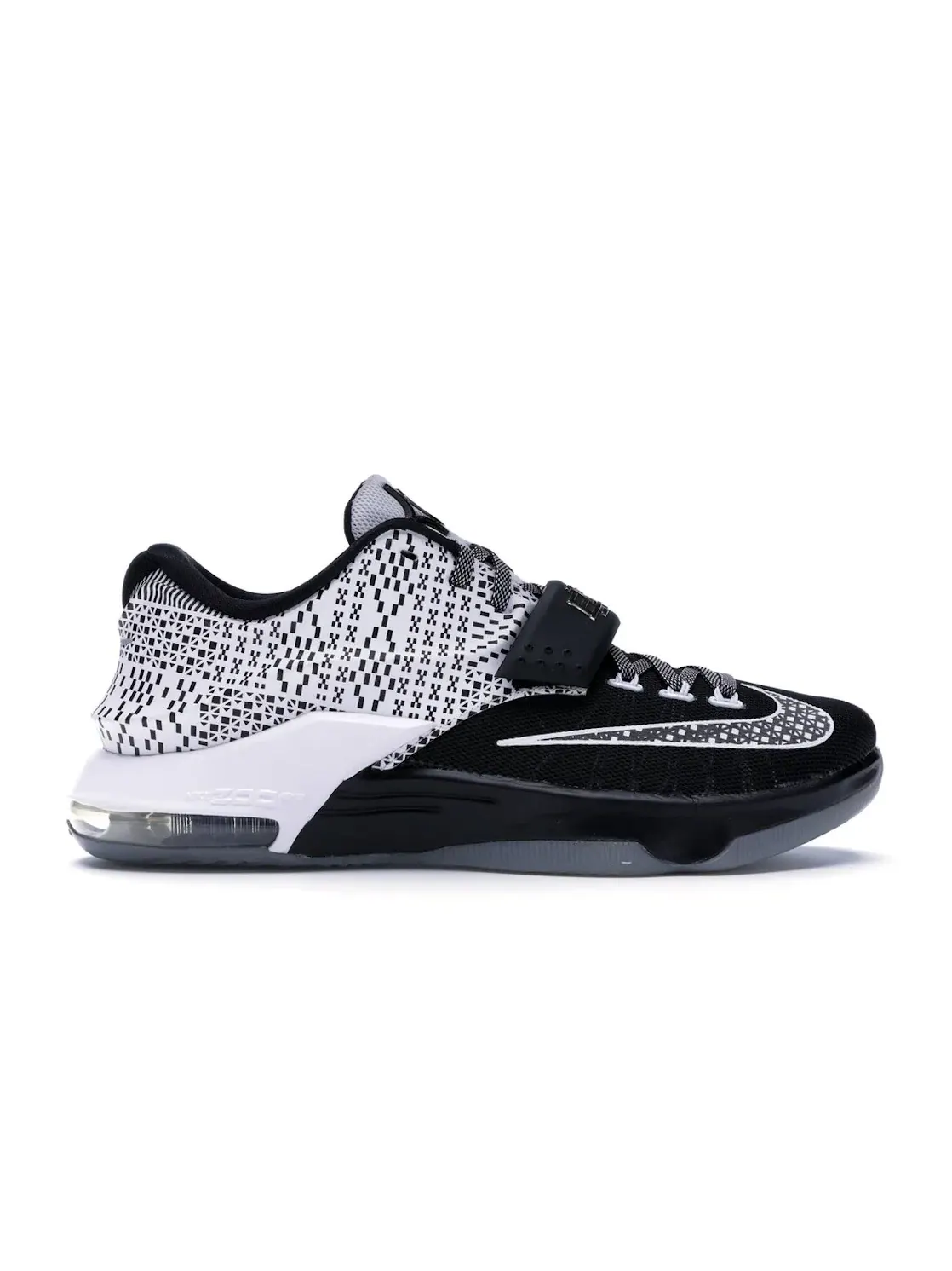 Мужские кроссовки баскетбольные Nike KD 7 — изображение 1 из 4, черный/белый-серый