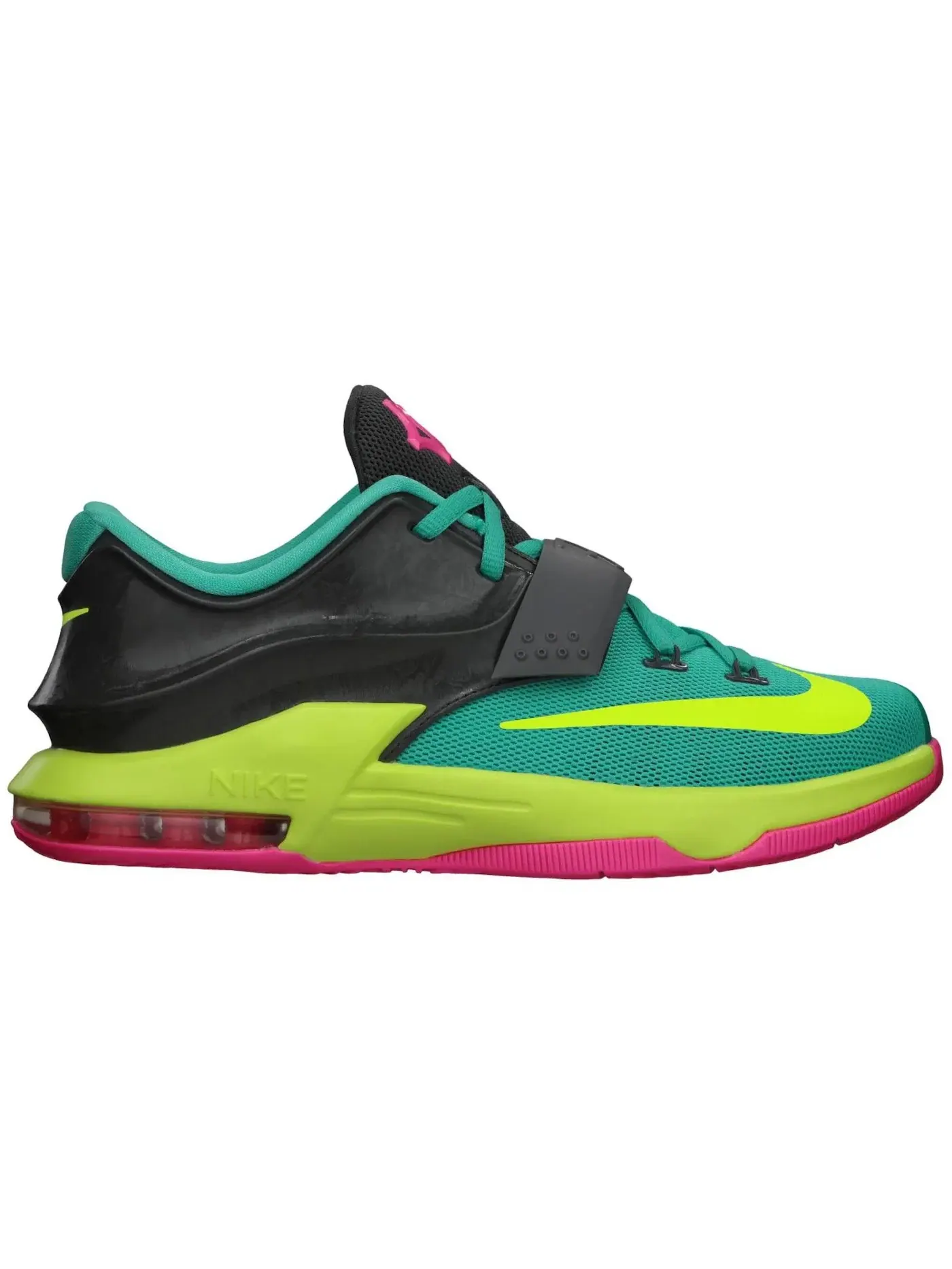 Детские кроссовки для мальчиков баскетбольные Nike KD 7 — изображение 1 из 1, розовый/темный серый