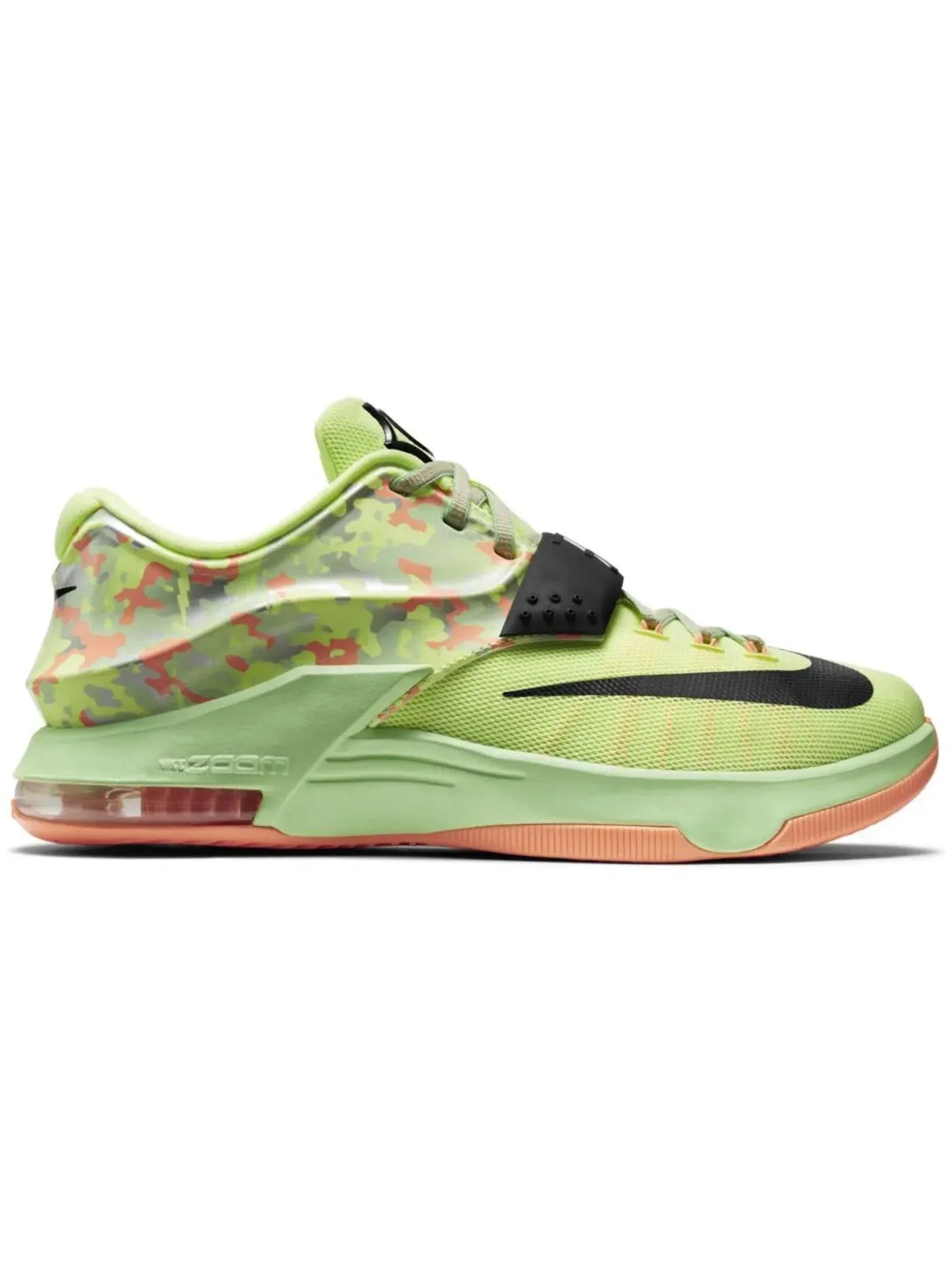Мужские кроссовки с верхом из сетки Nike KD 7 — изображение 1 из 1, черный-зеленый