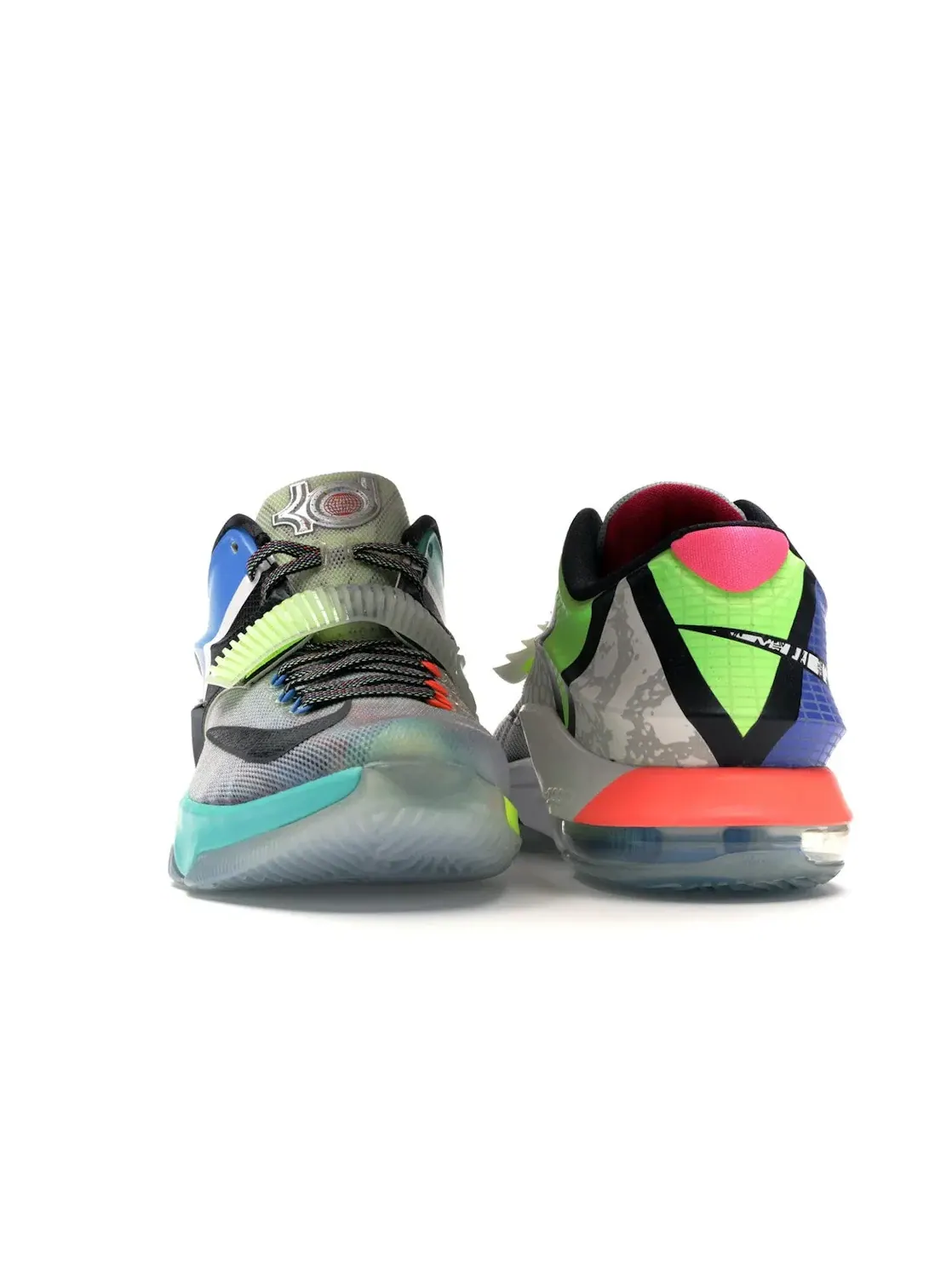 Мужские баскетбольные кроссовки с комбинированным дизайном Nike KD 7 — изображение 2 из 4, мульти-/черный