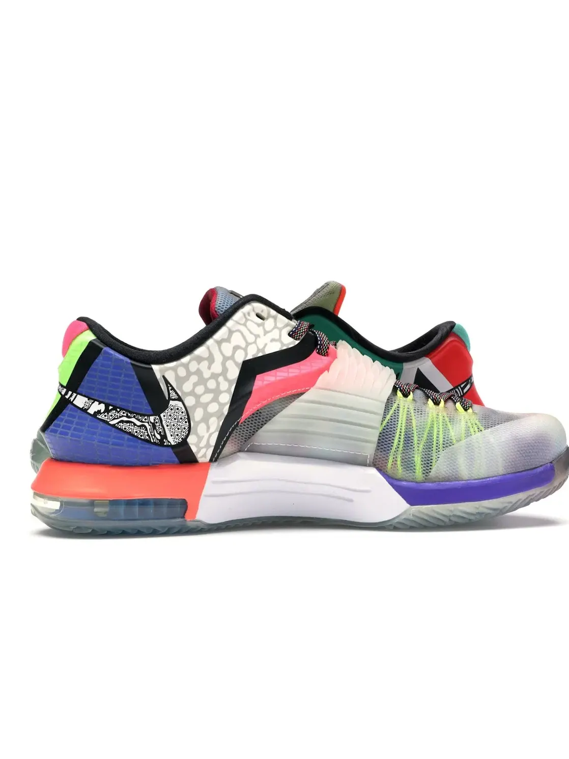 Мужские баскетбольные кроссовки с комбинированным дизайном Nike KD 7 — изображение 3 из 4, мульти-/черный