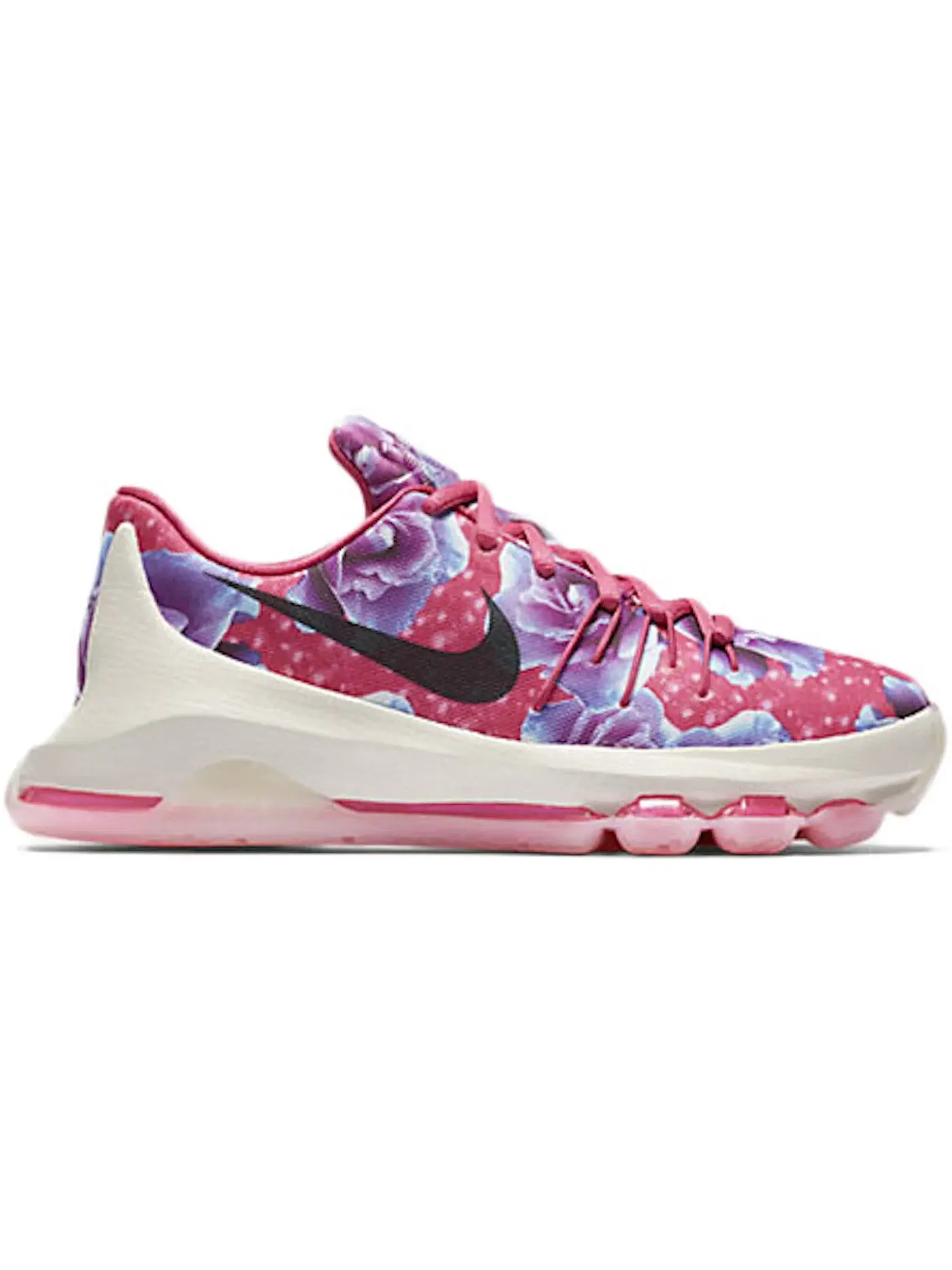 Детские кроссовки для мальчиков с высокой посадкой Nike KD 8 — изображение 1 из 1, розовый//розовый/черный