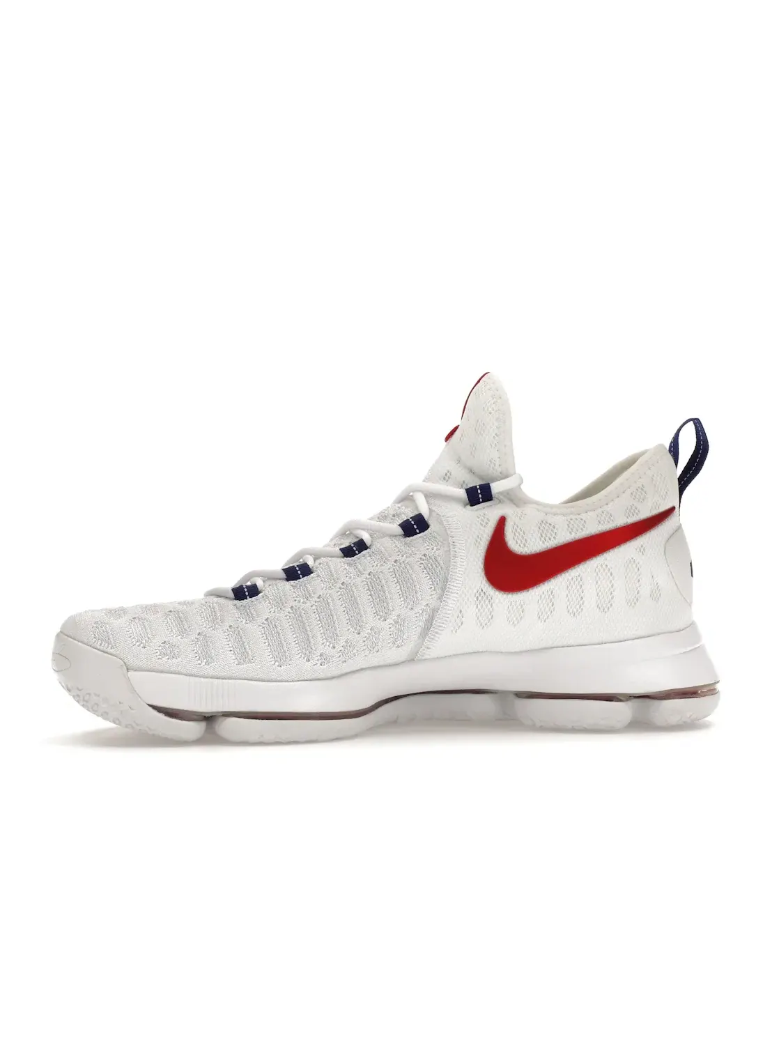 Мужские кроссовки с полнодлинной подошвой Zoom Air Nike KD 9 — изображение 3 из 4, белый/красный-синий