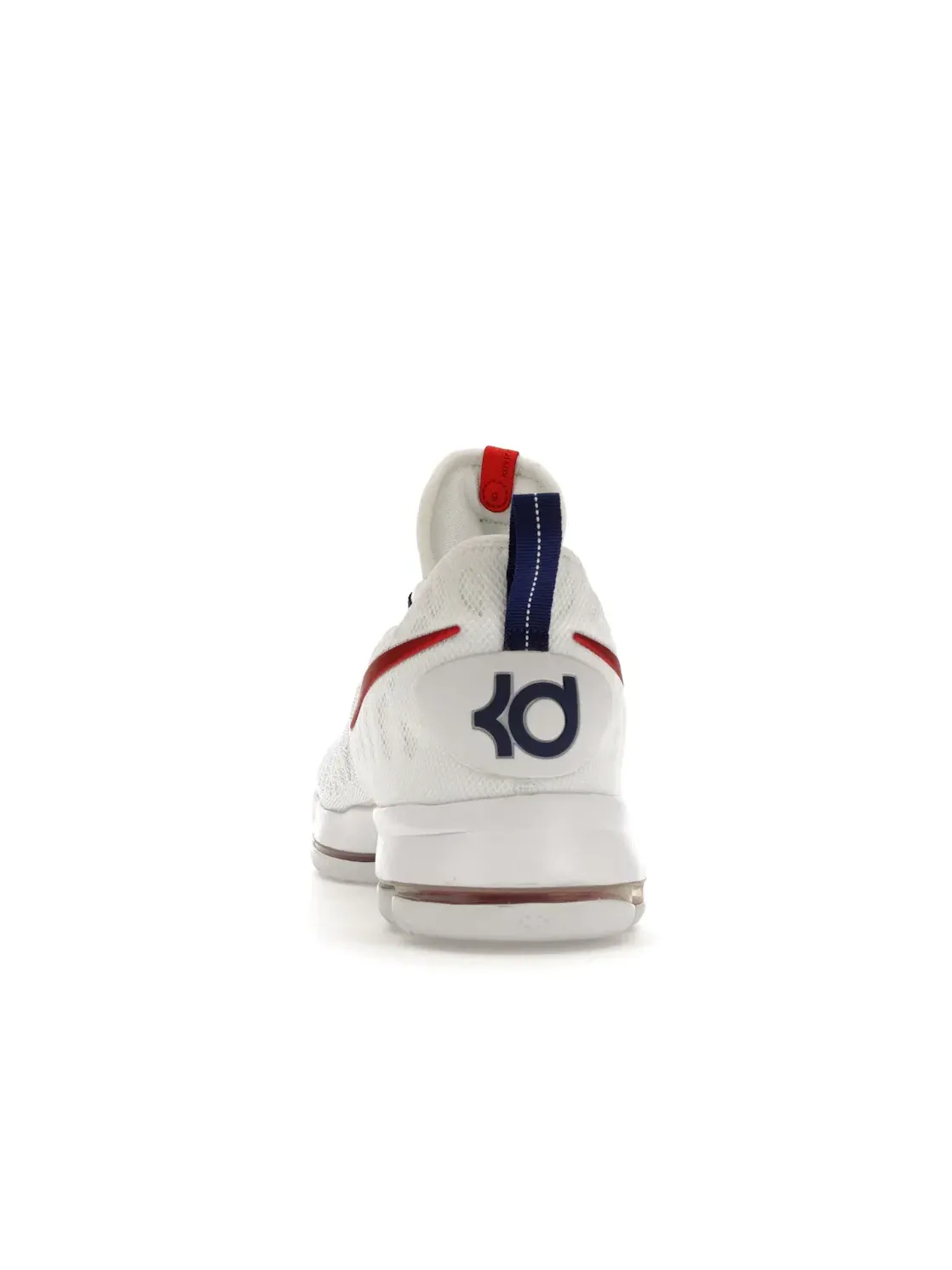 Мужские кроссовки с полнодлинной подошвой Zoom Air Nike KD 9 — изображение 4 из 4, белый/красный-синий
