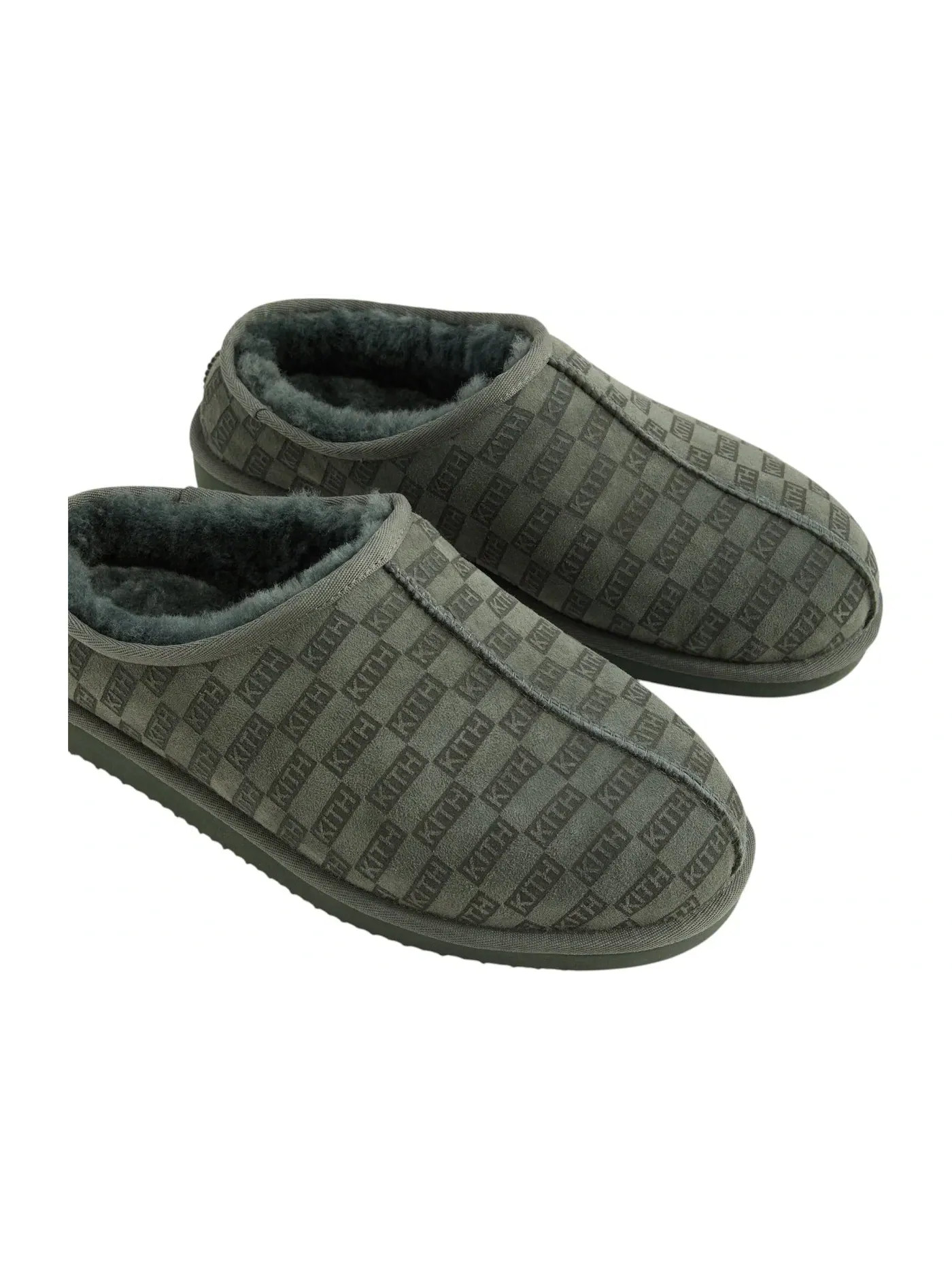 Детские тапочки из овчины с монограммой Kithmas Kith Slippers, Stadium — изображение 2 из 2