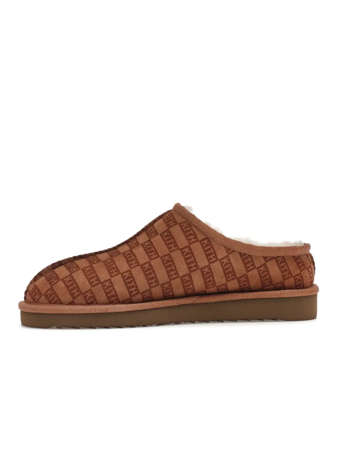 Мужские тапочки с монограммой Shearling Kith Monogram Shearling Slipper Kith, Loft Wheat — изображение 3 из 4