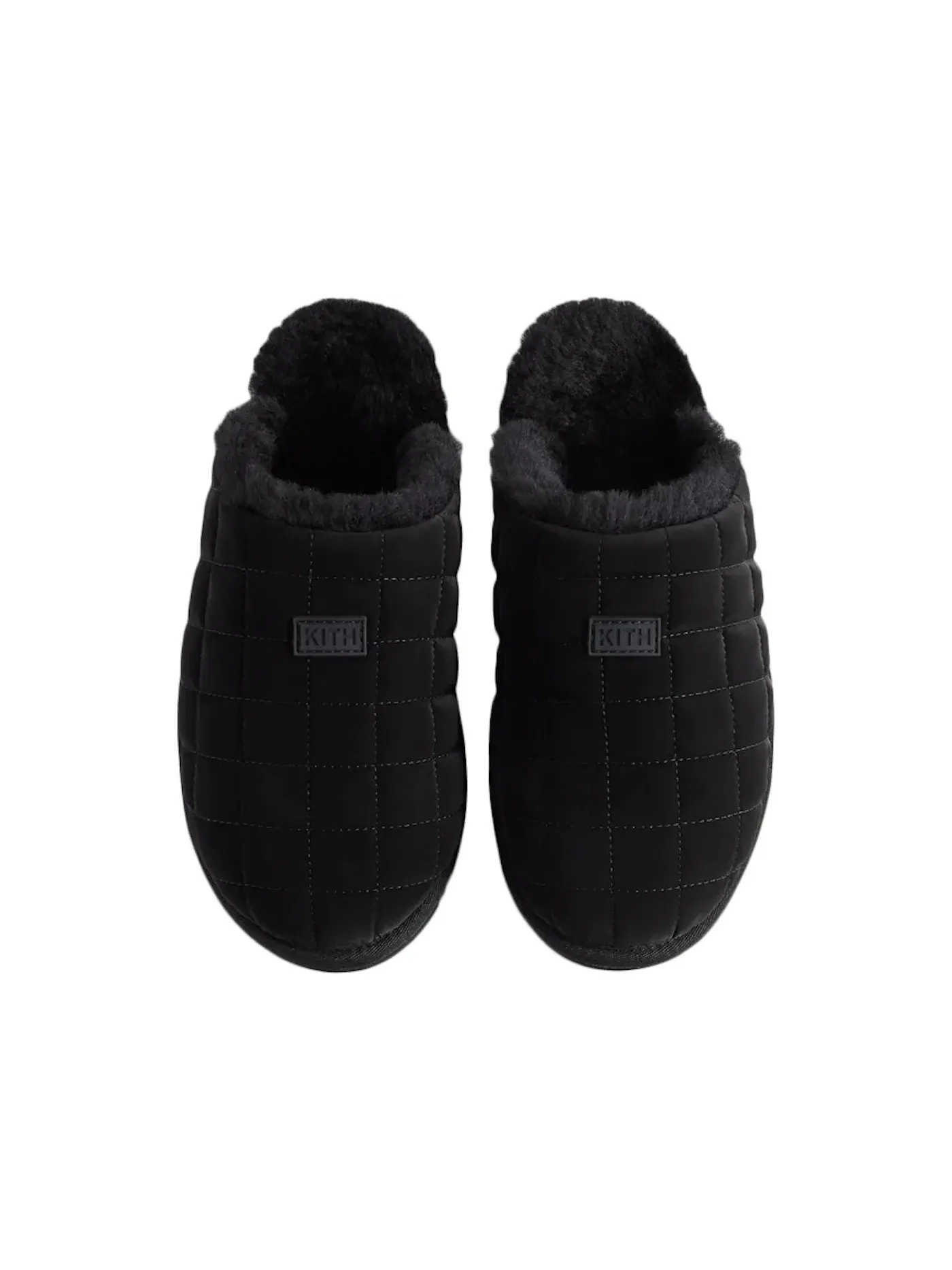 Мужские тапочки с логотипом Kith Puffed Classic Logo Slipper Kith — изображение 1 из 1, черный