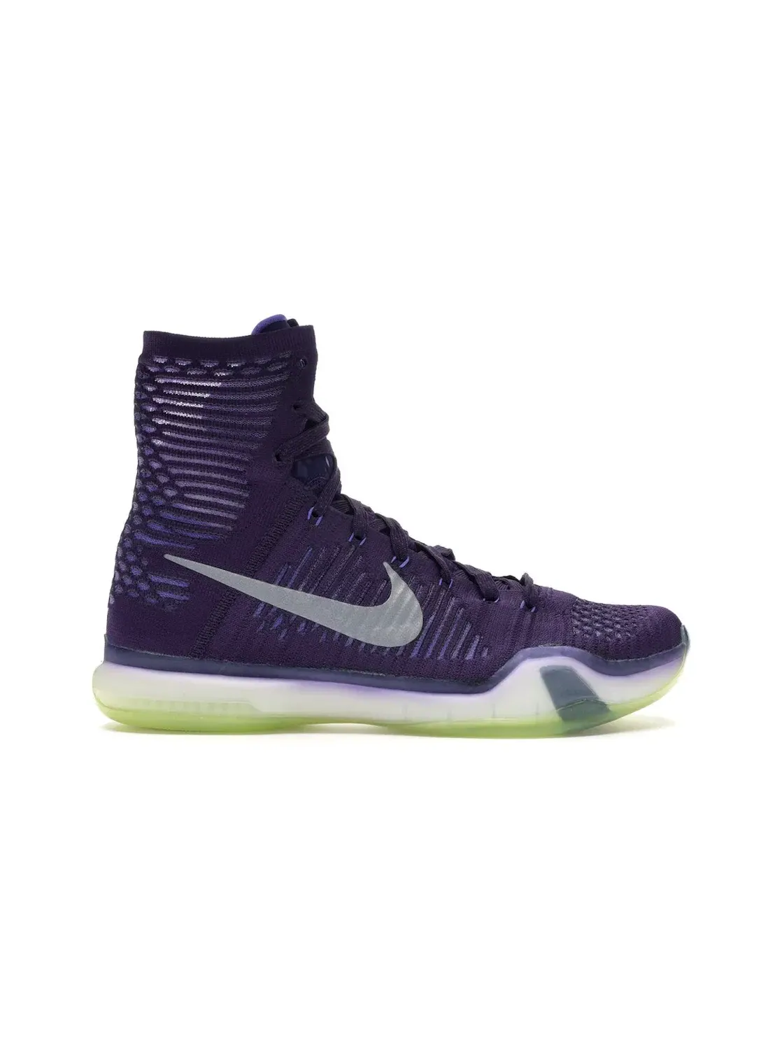 Мужские кроссовки для баскетбола с высоким голенищем Nike Kobe 10 Elite — изображение 1 из 4, фиолетовый-серебристый