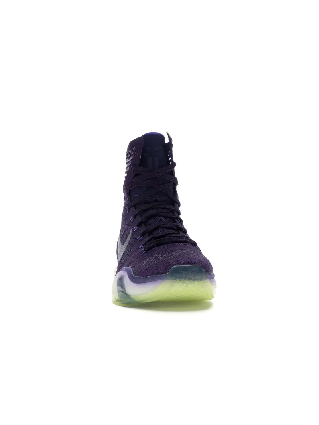 Мужские кроссовки для баскетбола с высоким голенищем Nike Kobe 10 Elite — изображение 2 из 4, фиолетовый-серебристый