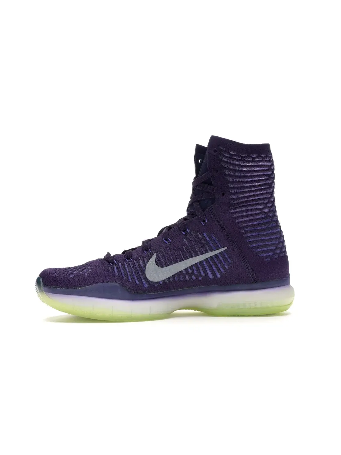 Мужские кроссовки для баскетбола с высоким голенищем Nike Kobe 10 Elite — изображение 3 из 4, фиолетовый-серебристый
