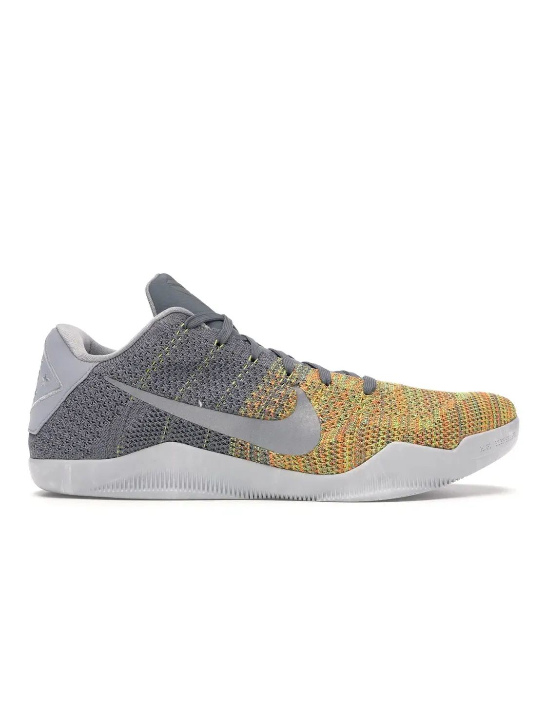 Мужские кроссовки для баскетбола с низким силуэтом Nike Kobe 11 Elite Low — изображение 1 из 4, серый/зеленый-желтый